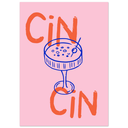 Poster illustrato con brindisi e bicchieri, convivialità all’italiana