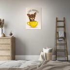 Poster per bambini con scritta ironica e illustrazione simpatica