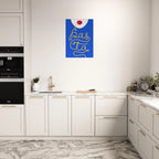 Poster tipografico ironico con stile italiano moderno