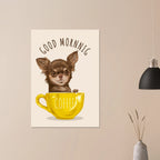 Poster per bambini con scritta ironica e illustrazione simpatica