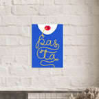 Poster tipografico ironico con stile italiano moderno