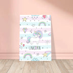 Poster motivazionale per bambini con scritta positiva e colori delicati